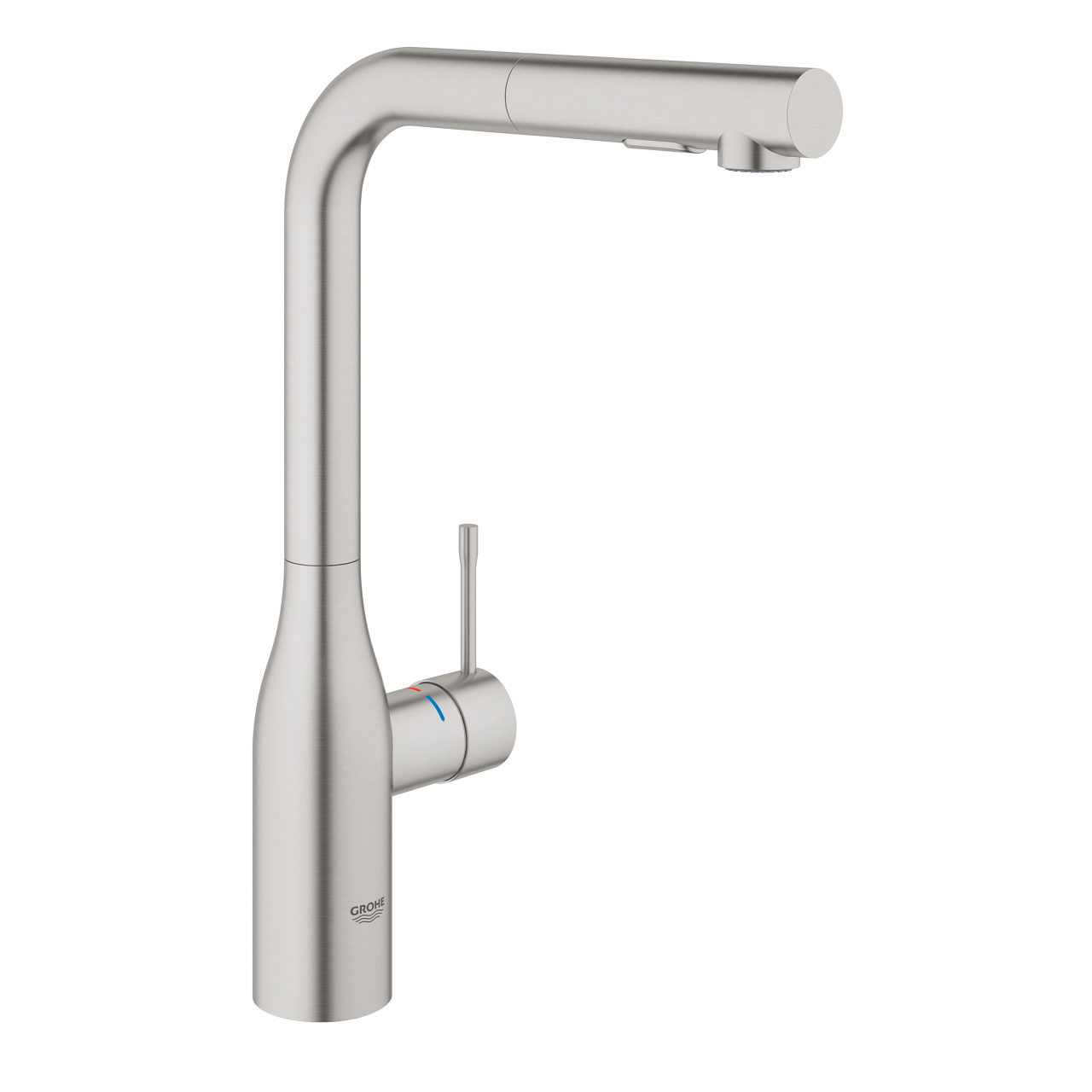 Robinet De Cuisine Grohe Essence Avec Spray Escamotable - Supersteel - Open Box