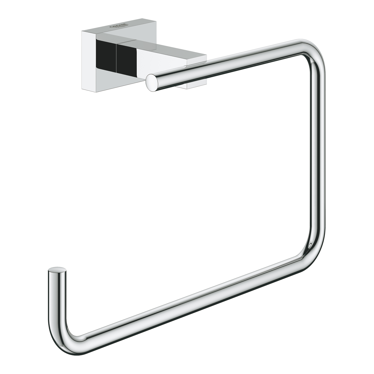 Grohe Essentials Cube Towel Ring In Chrome - Uniqool