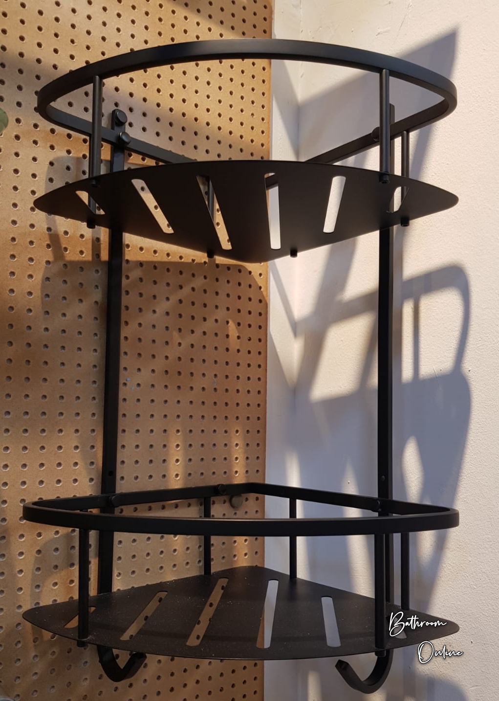 Becker Bathroom Storage Shelves In Matte Black - Uniqool