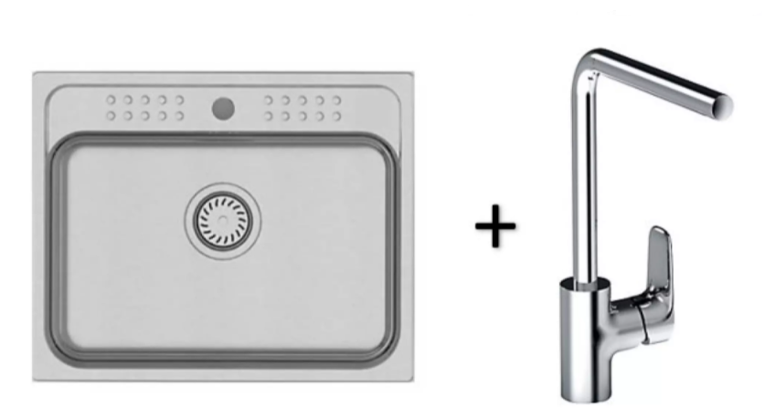 Kohler Aleo 580MM Stainless Steel Kitchen Sink Bundle With Kohler