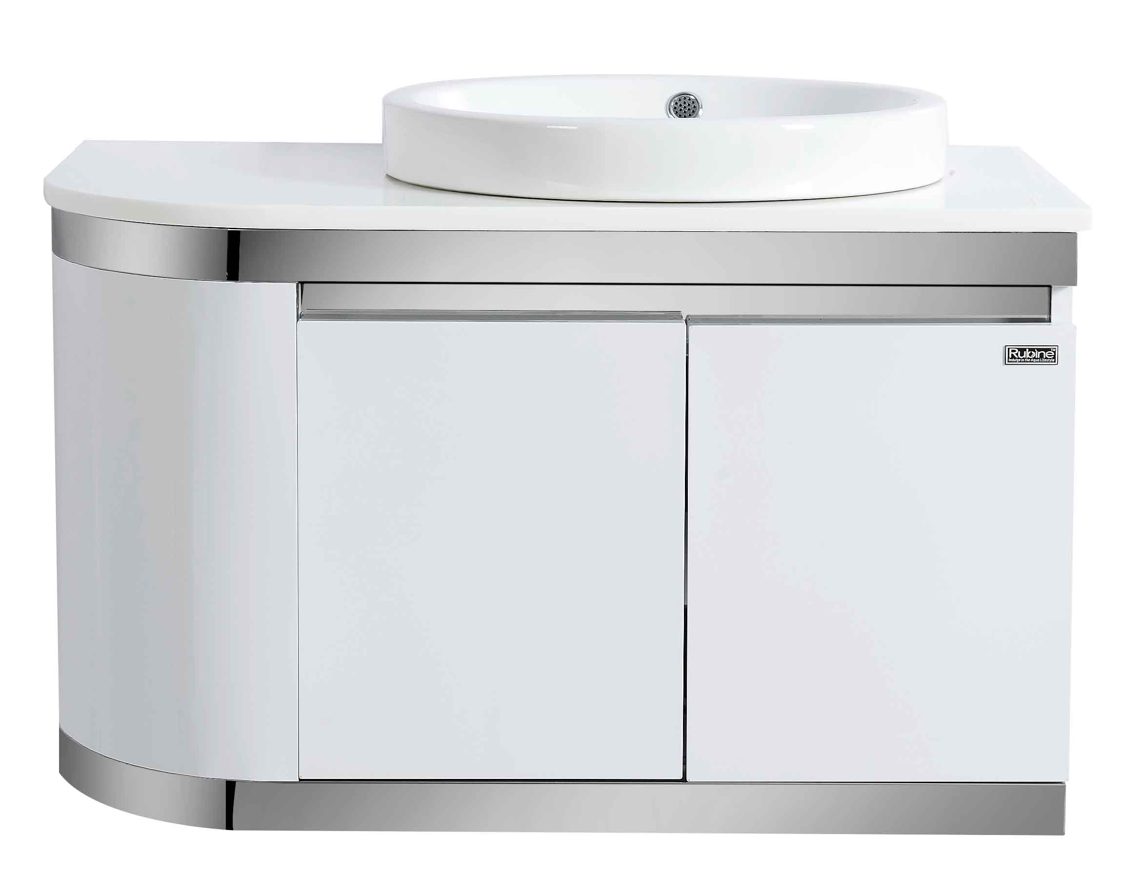 Rubine 80cm Stainless Steel Bathroom Cabinet Pearl White - Uniqool