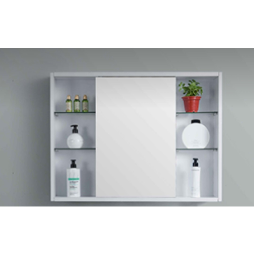 Rubine Mirror Cabinet With 3 Tier Shelves - Uniqool